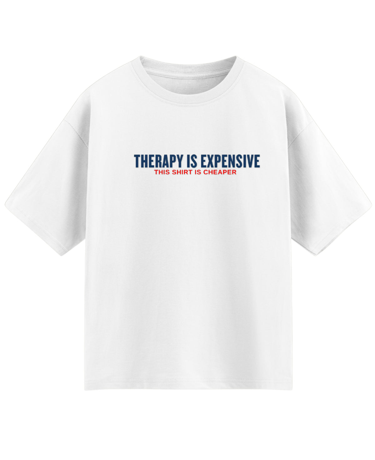 White Oversized T-shirt Front Design