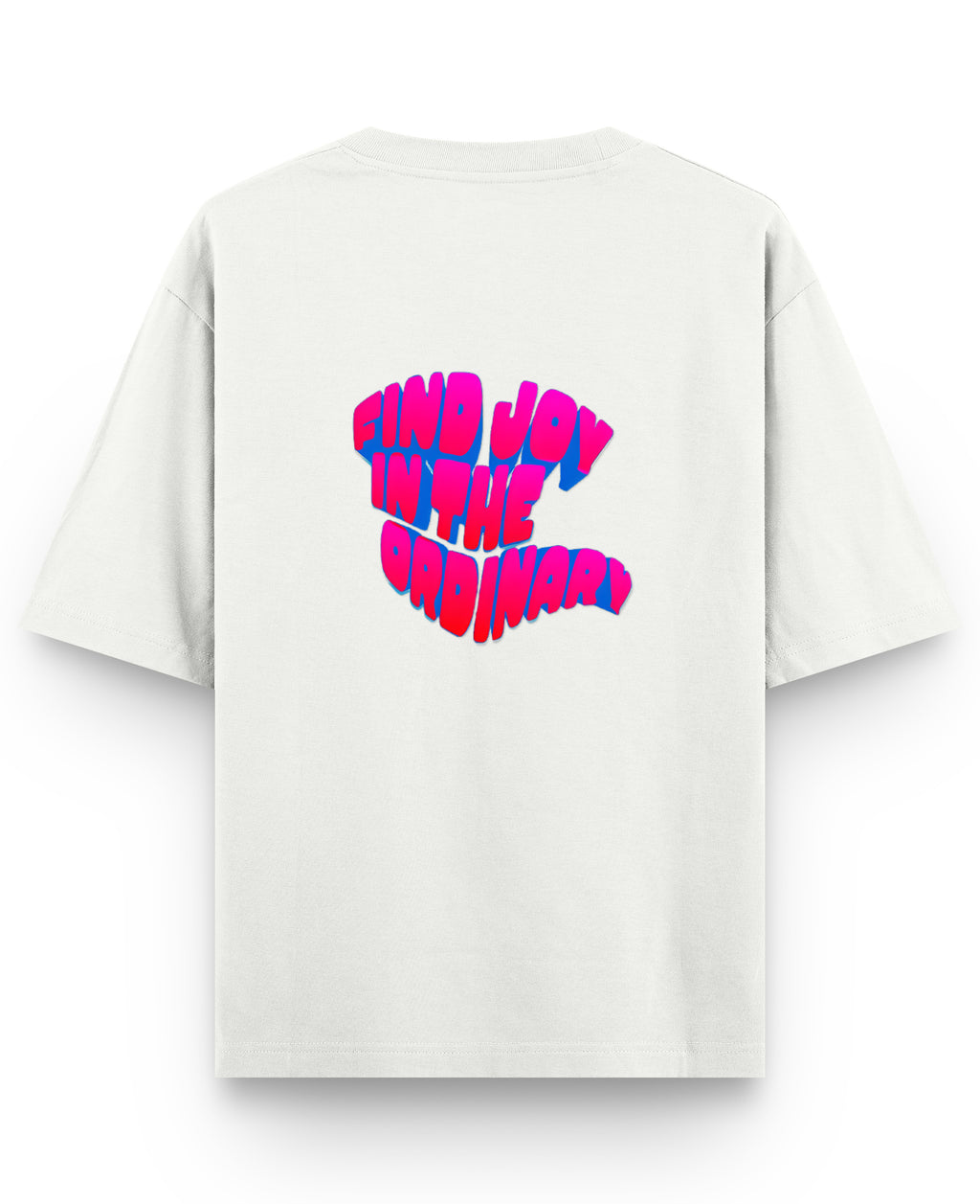 Off White Oversized T-shirt Back Design
