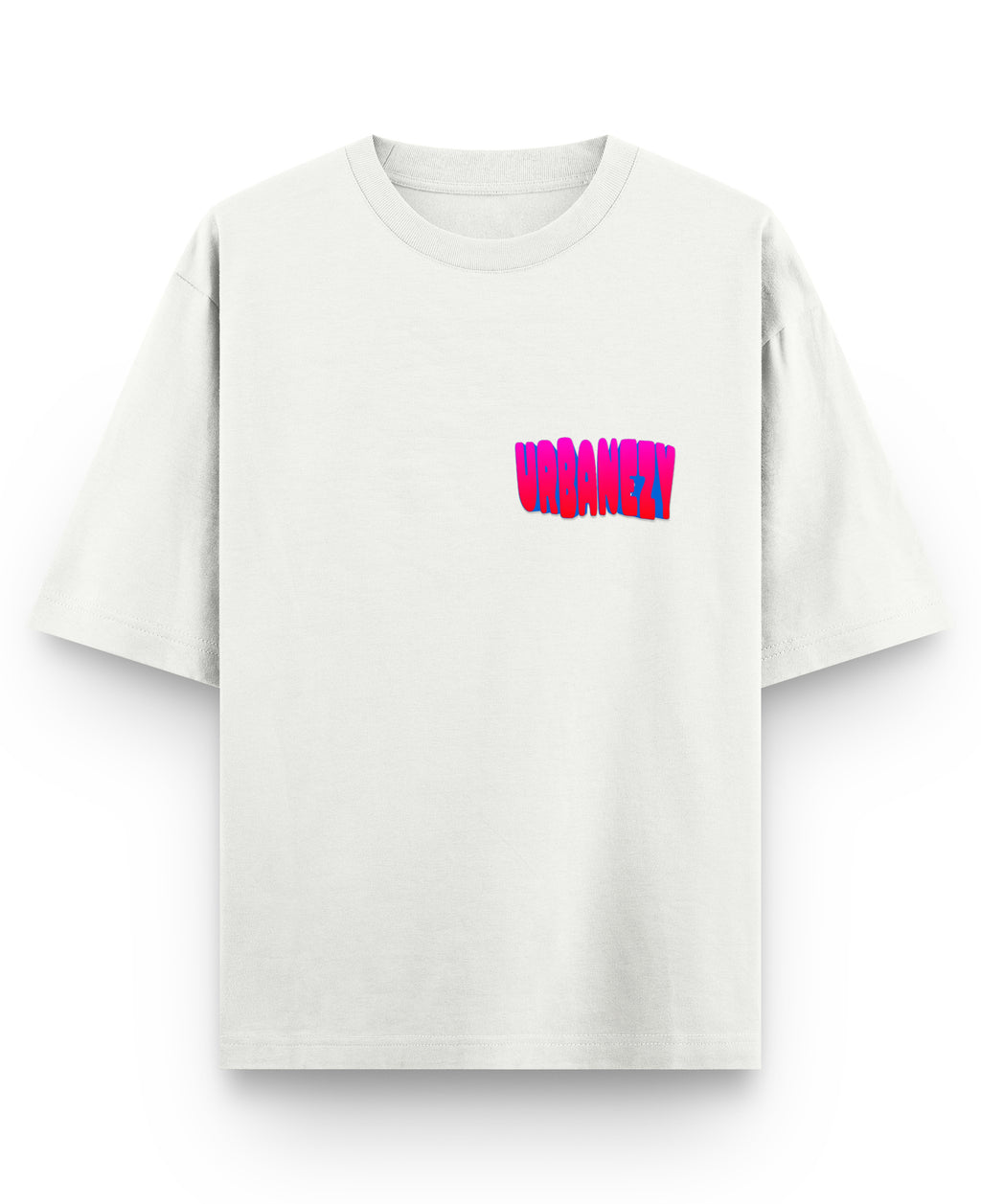 Off White Oversized T-shirt Front Design