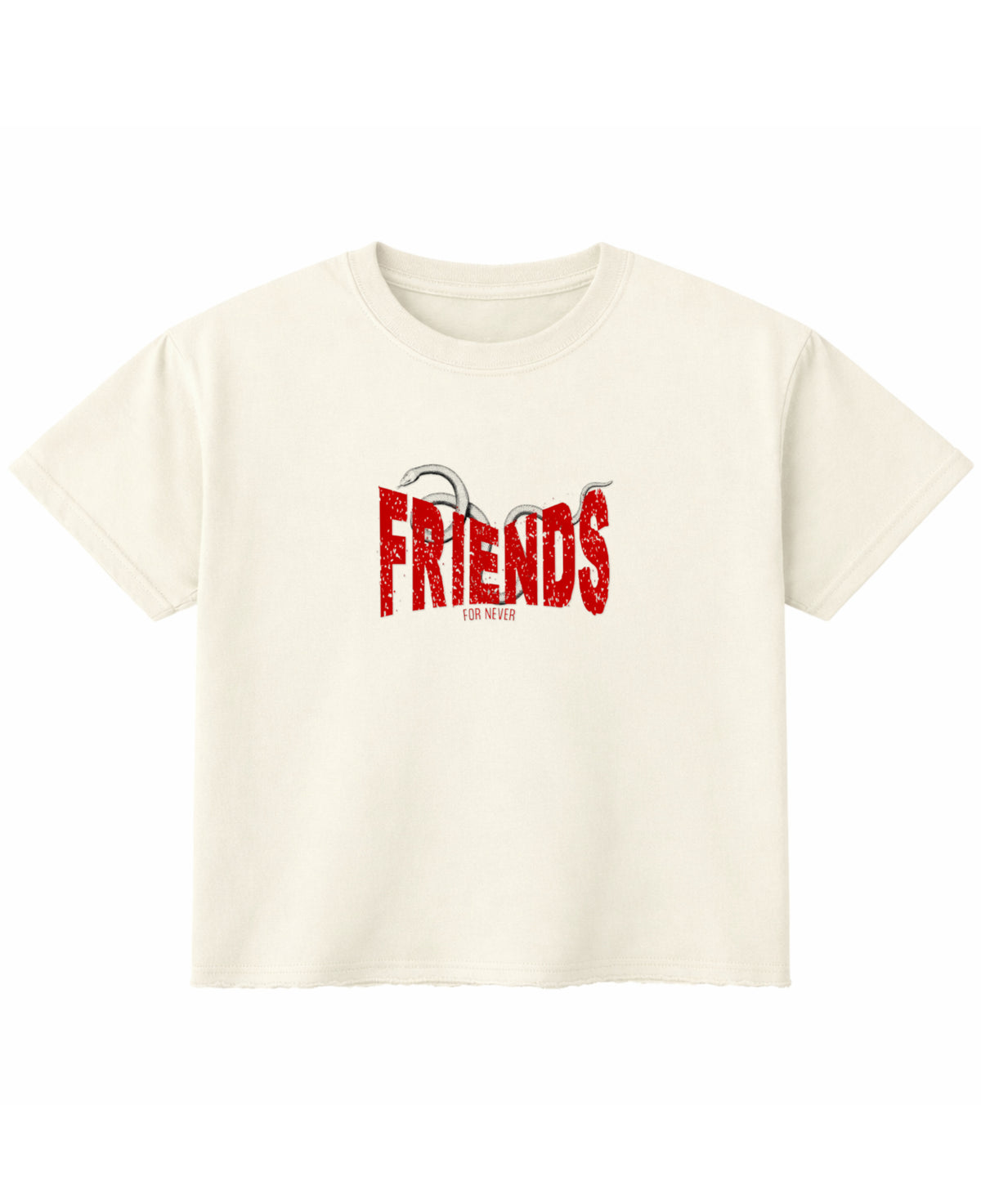 Off White Boxy Fit T-shirt Front Design