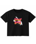 Black Boxy Fit T-shirt Front Design