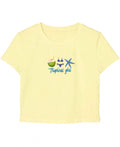 tropical girl baby tee
