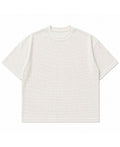 white waffle t-shirt- women