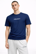 Navy Blue 100% Cotton Slim Fit T-shirt