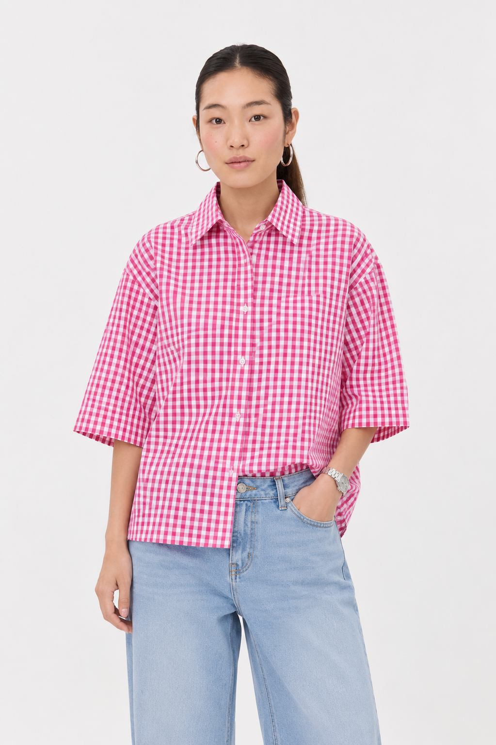 Ghingam Cotton Oxford Shirt