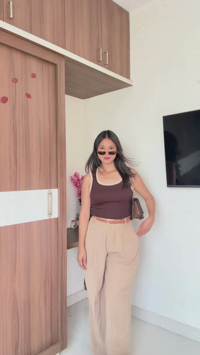 Brown Tank Top