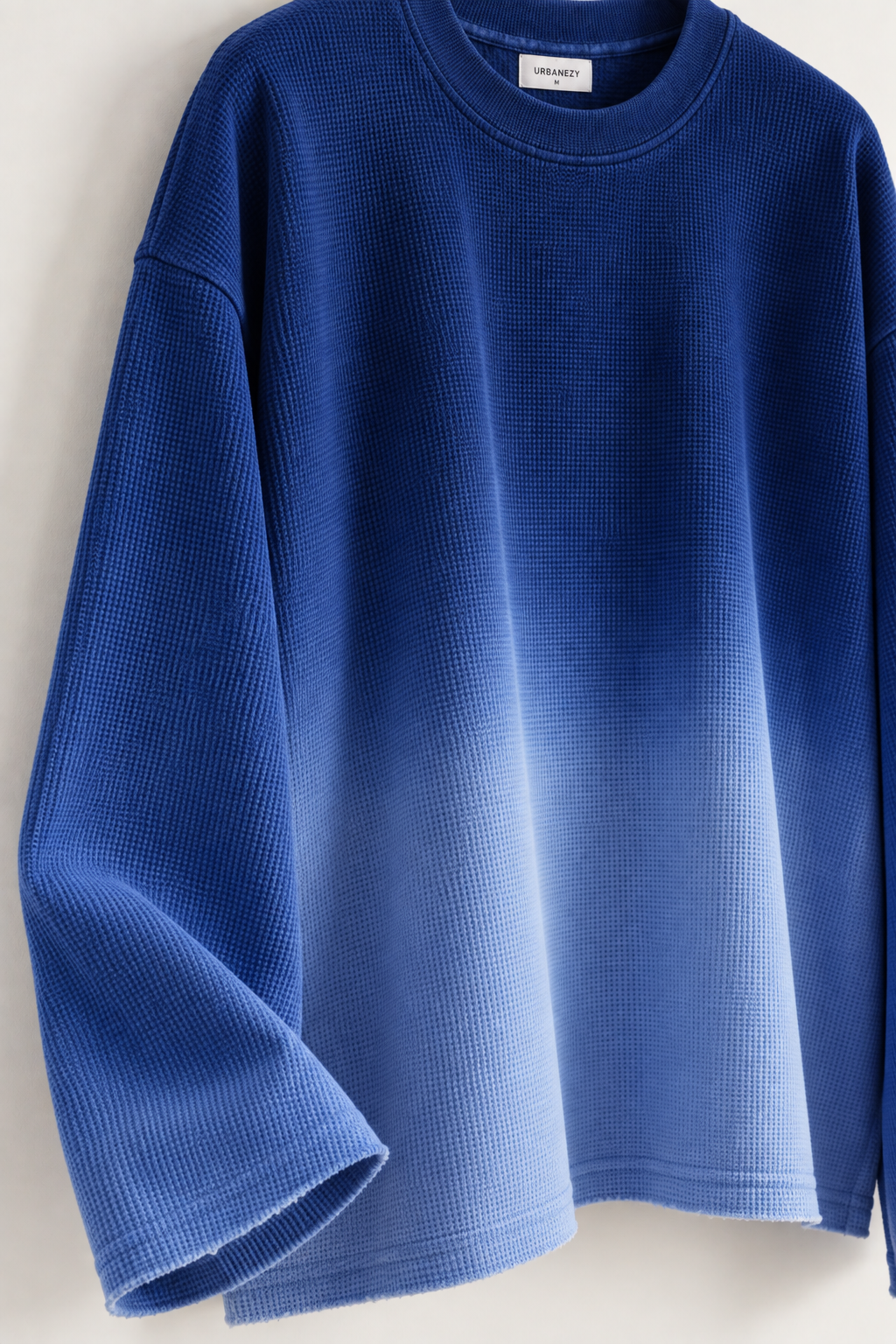 Blue Ombre Waffle T-shirt