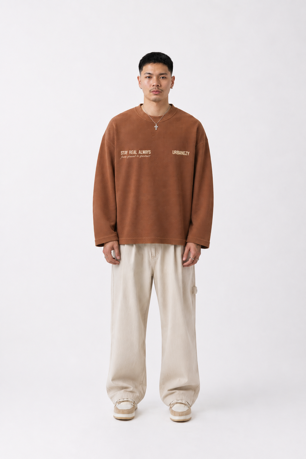 signature waffle knit t-shirt