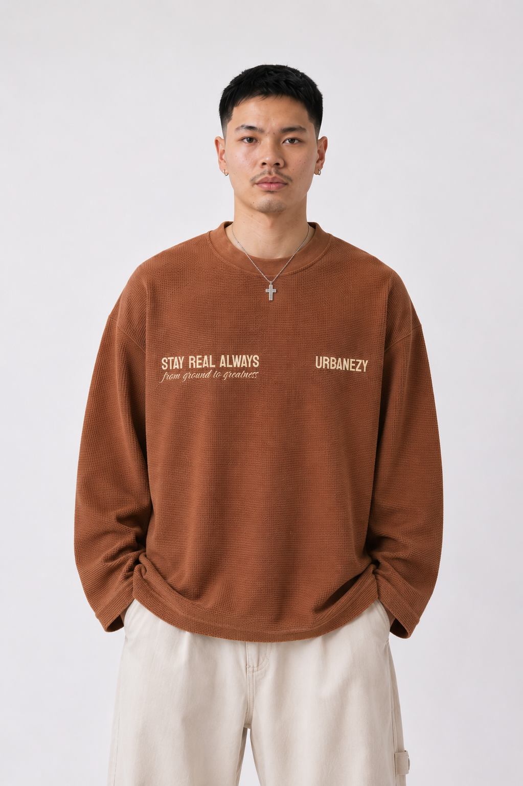 signature waffle knit t-shirt