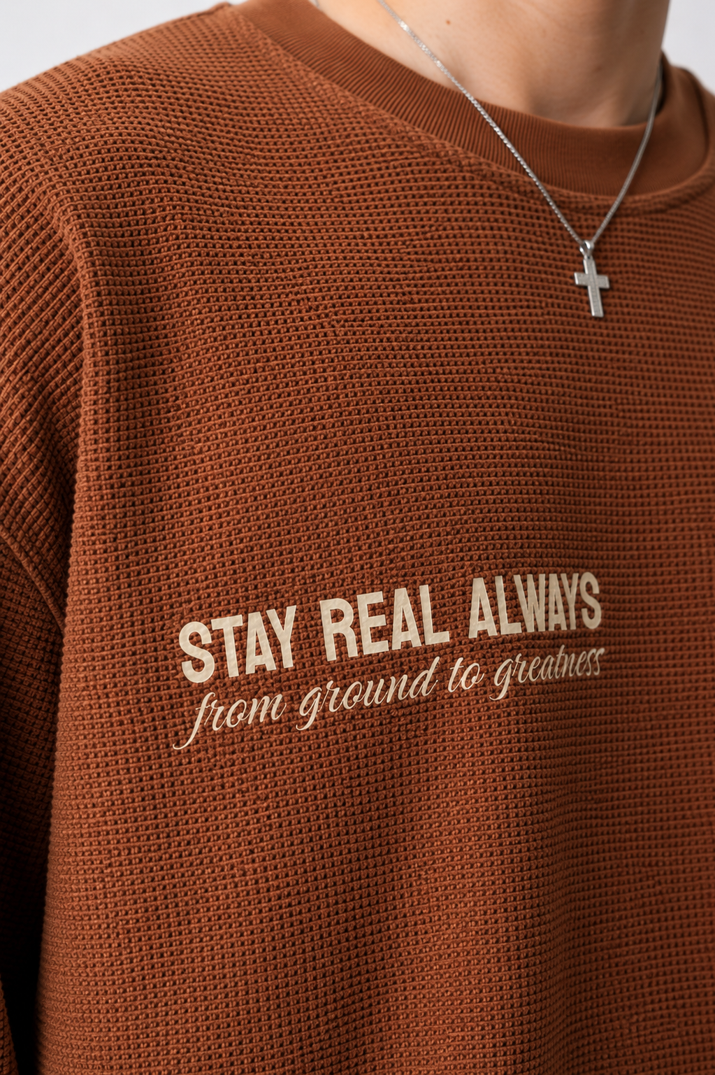 signature waffle knit t-shirt