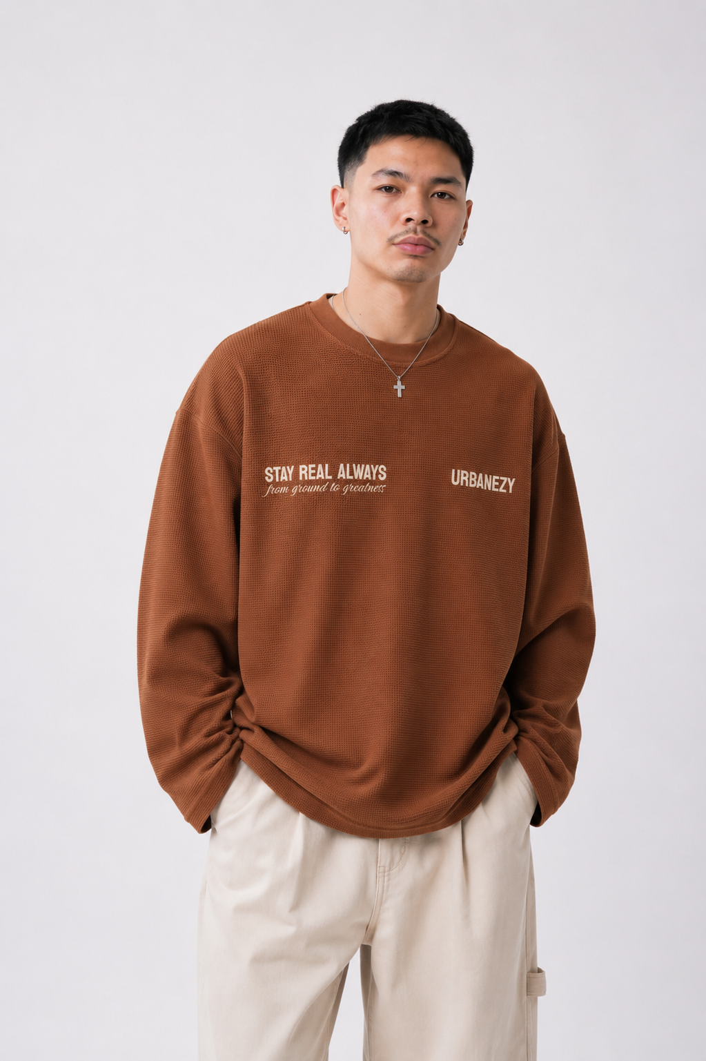 signature waffle knit t-shirt