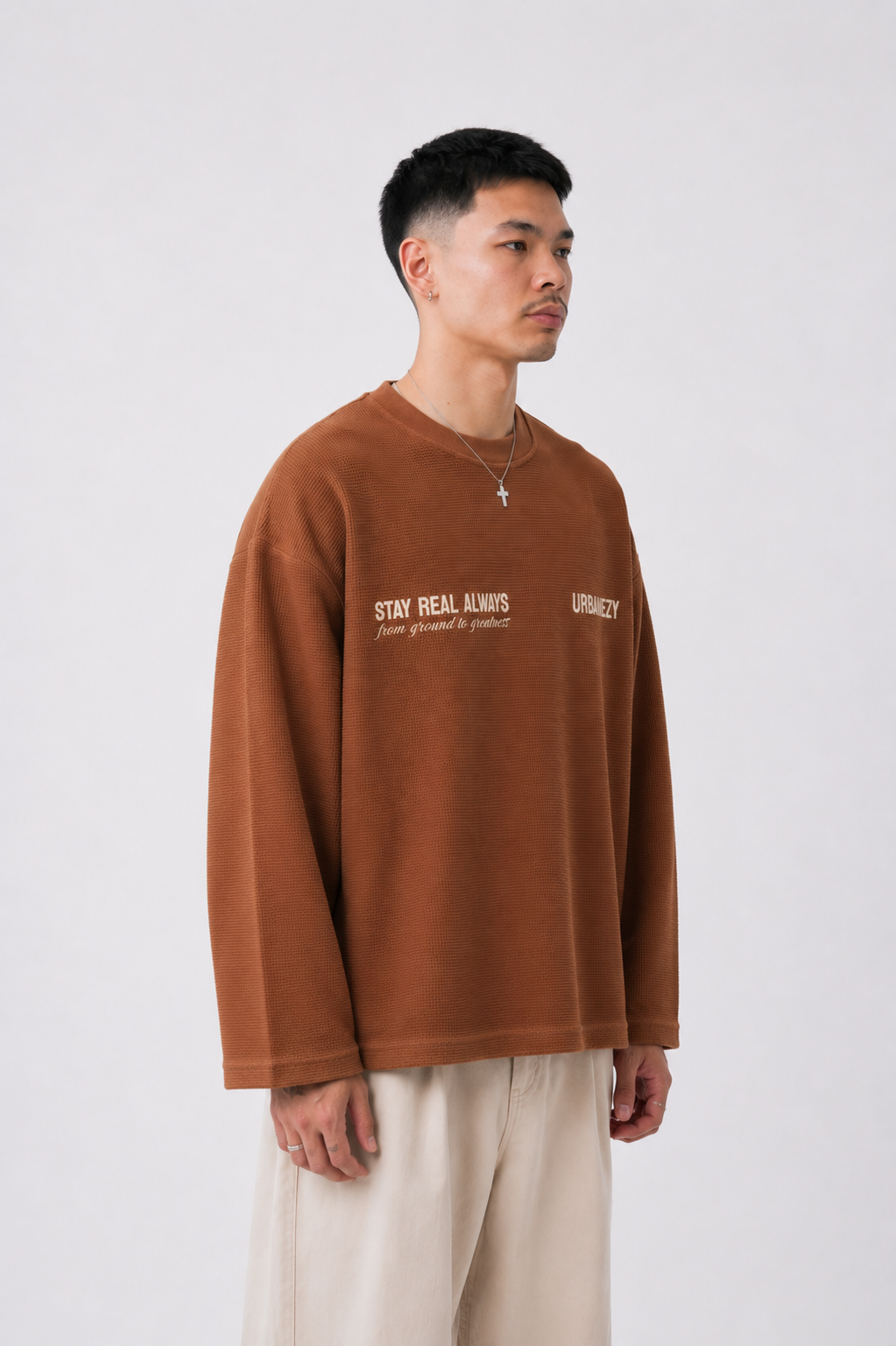 signature waffle knit t-shirt