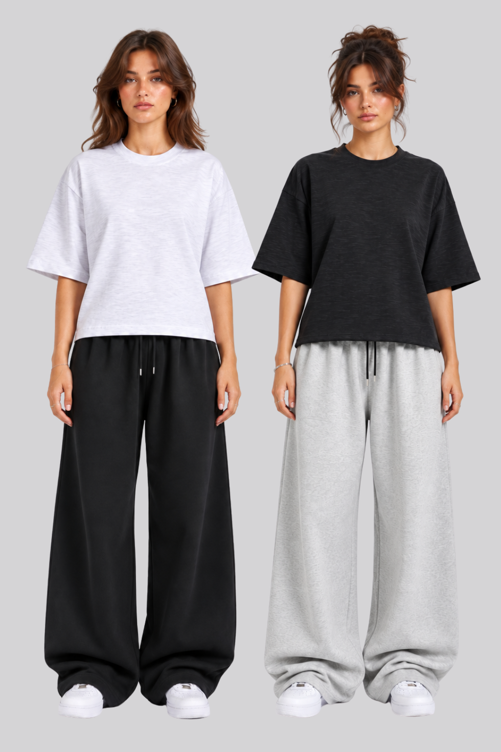 Core Slub Tees — Black & White