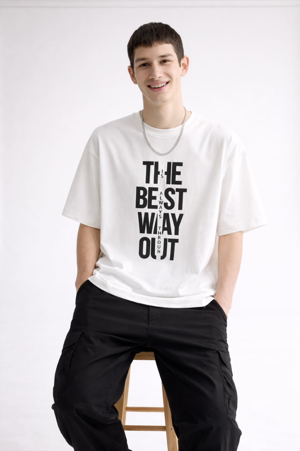 The Best Way Out Oversized T-Shirt – Unisex